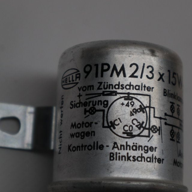 Hella Blinkerrelais 91PM 2/3 * 15W 6V NEU NOS