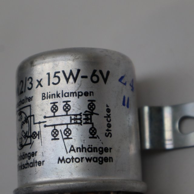 Hella Blinkerrelais 91PM 2/3 * 15W 6V NEU NOS