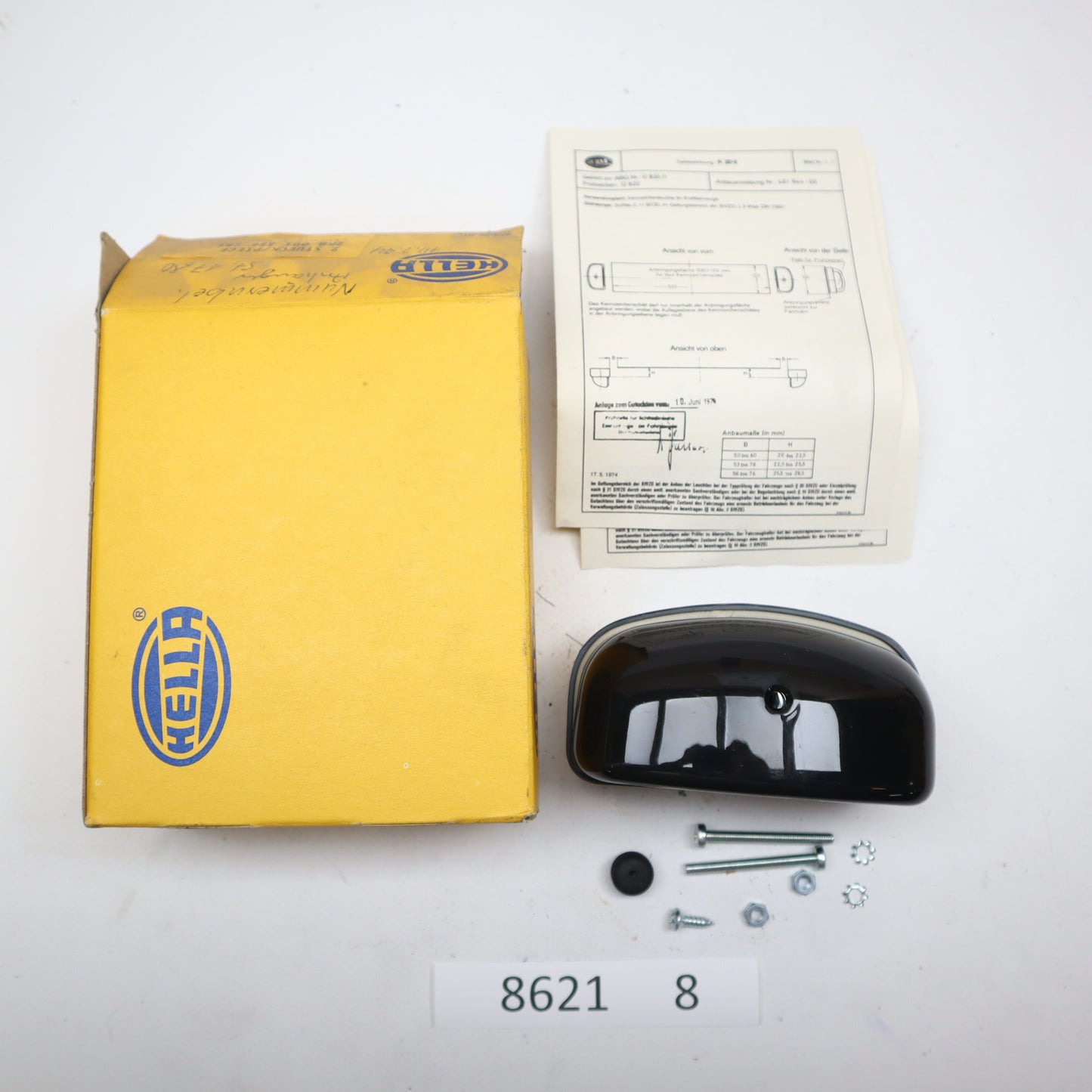 HELLA Kennzeichenleuchte, links, rechts, 12V - 2KA001386231 passend für DP012499
