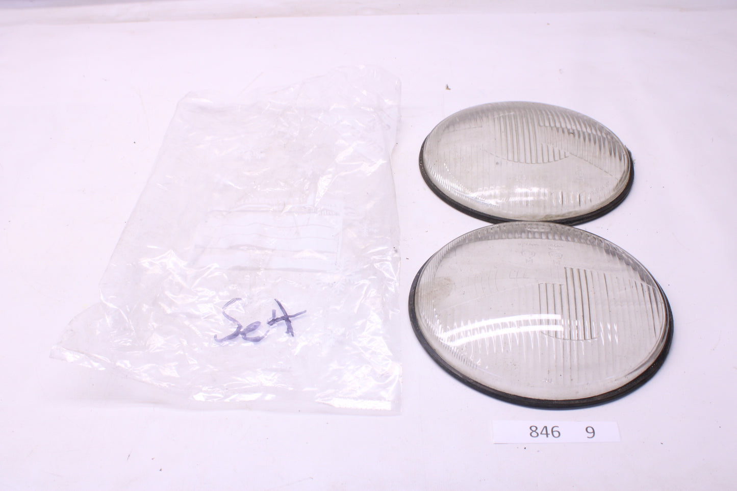 VW Käfer , Dickholmer, Scheinwerferglas SET