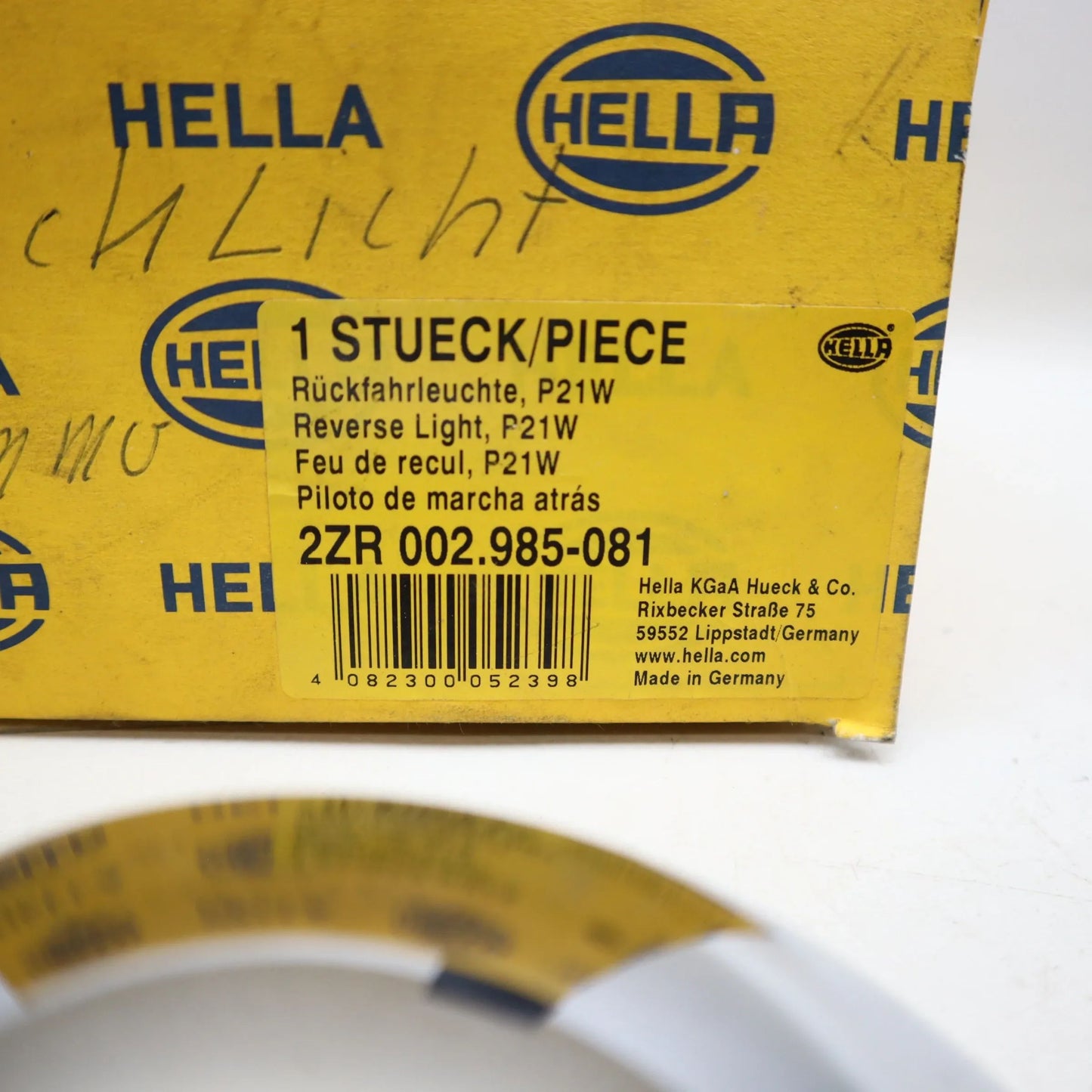 NEU Original Hella Rückfahrleuchte Gehäuse NOS