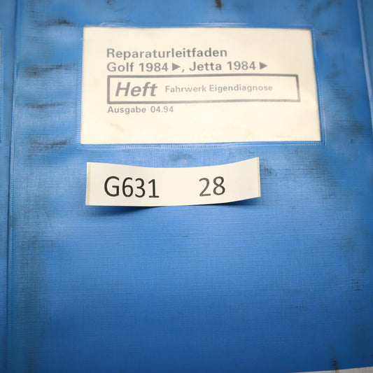VW Golf 1984, Jetta 1984 Reparaturleitfaden Handbuch