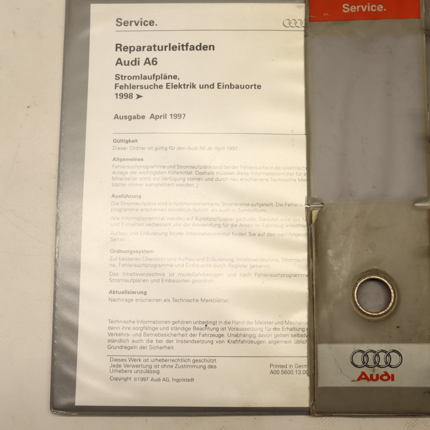 Reparaturleitfaden Audi A6 Stromlaufpläne, Handbuch