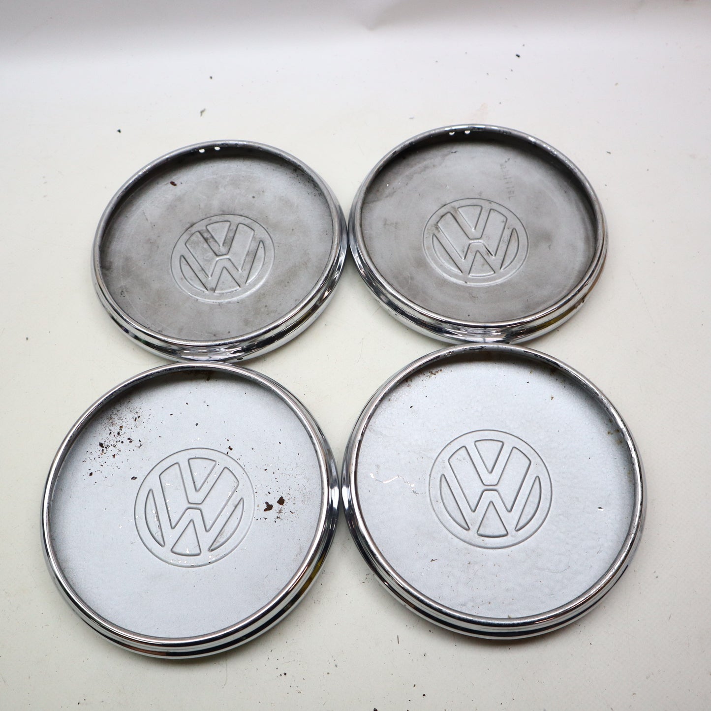 VW Käfer Chrom Radkappen