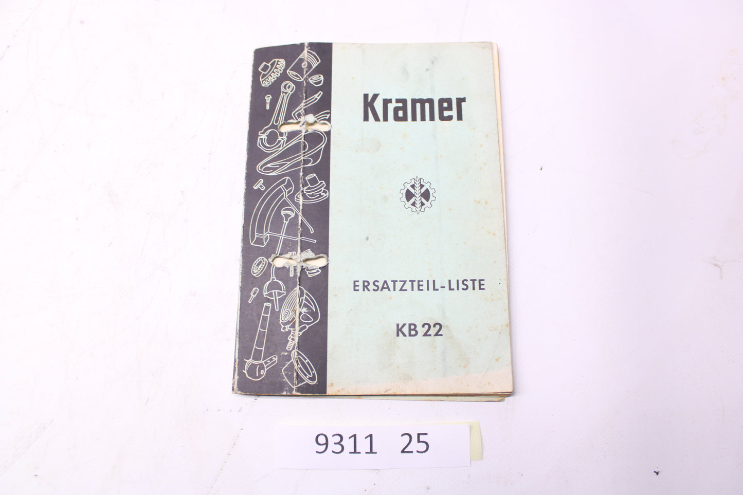 Kramer KB 22 Ersatzteil Liste Original Traktor