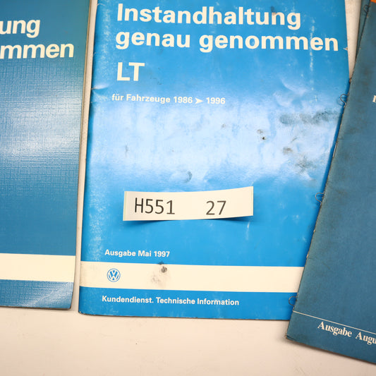 VW Käfer, Audi 100, LT Instandhaltung Handbuch